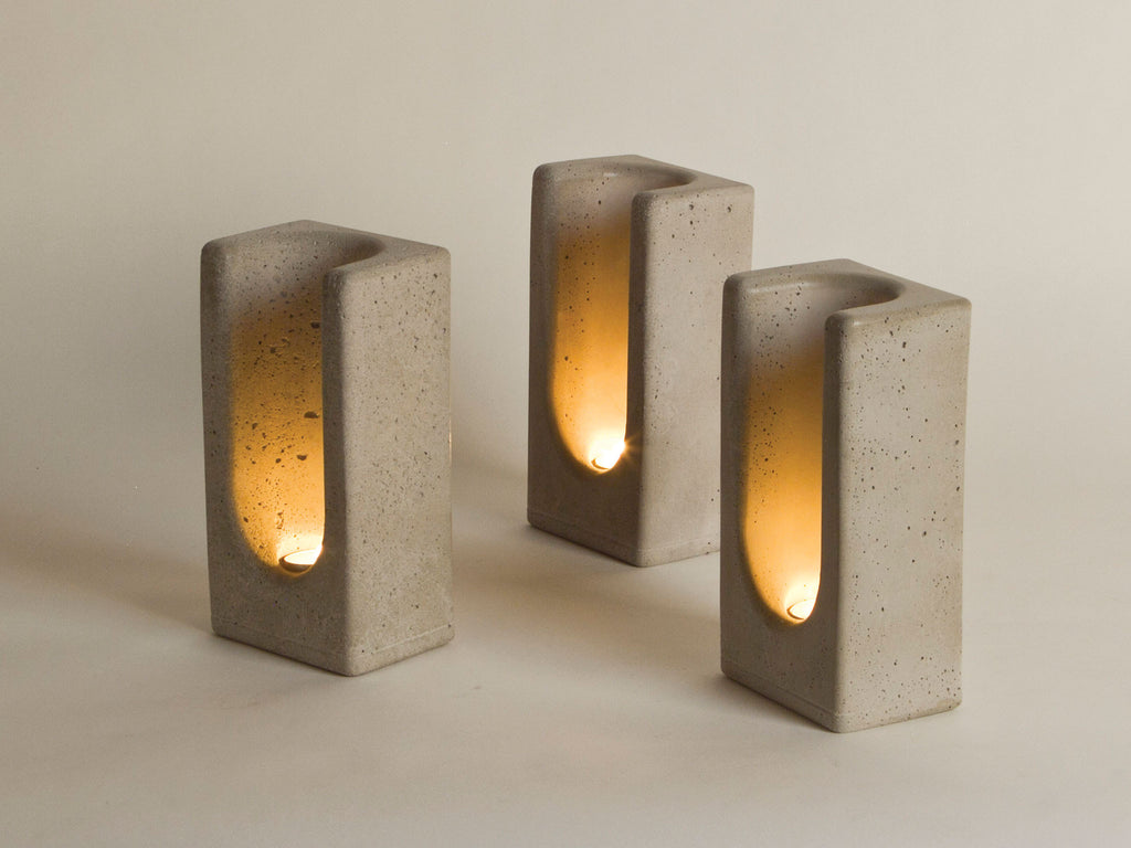 Tealight Totem in Concrete